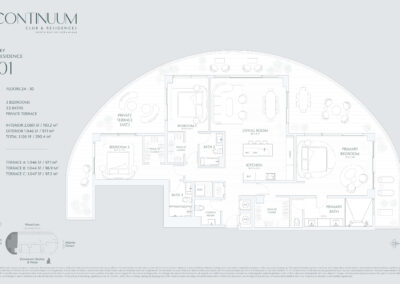 Continuum Club & Residences Floor Plan, Sky Residences 01