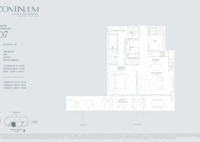 Continuum Club & Residences Floor Plan