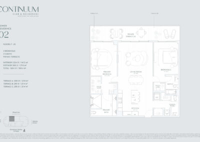 Continuum Club & Residences Floor Plan, Tower Residences 02