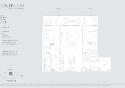 Continuum Club & Residences Floor Plan, Tower Residences 03