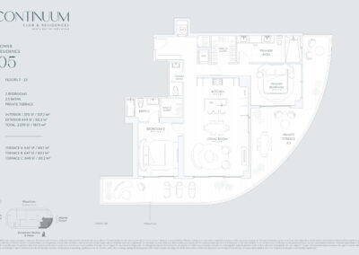 Continuum Club & Residences Floor Plan, Tower Residences 05
