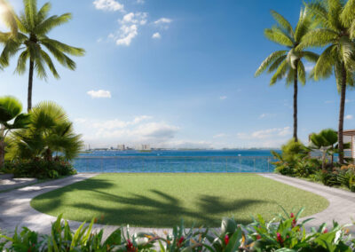 Fitness Lawn with Water View at Continuum Club & Residences